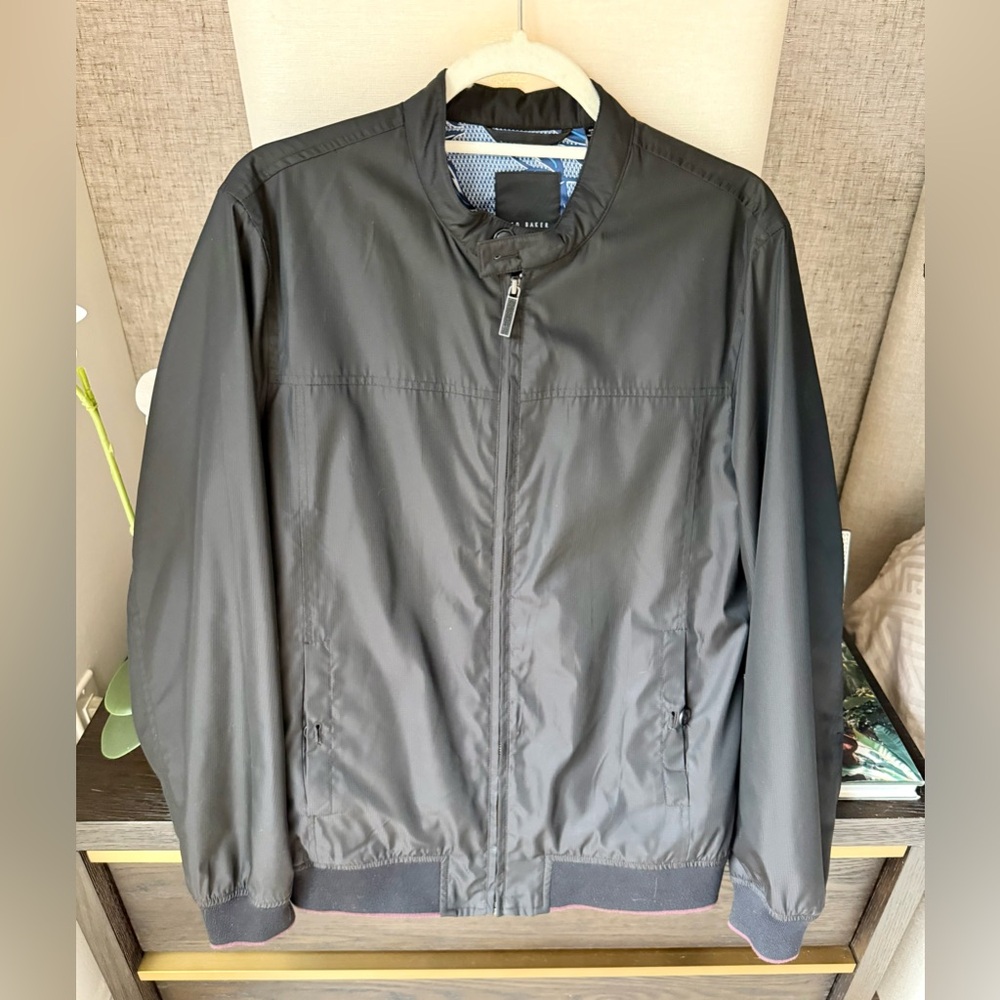 Ted Baker London Men's  Black Bomber Jacket